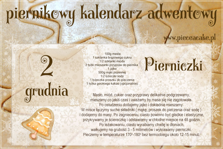 piernikowy kalendarz adwentowy