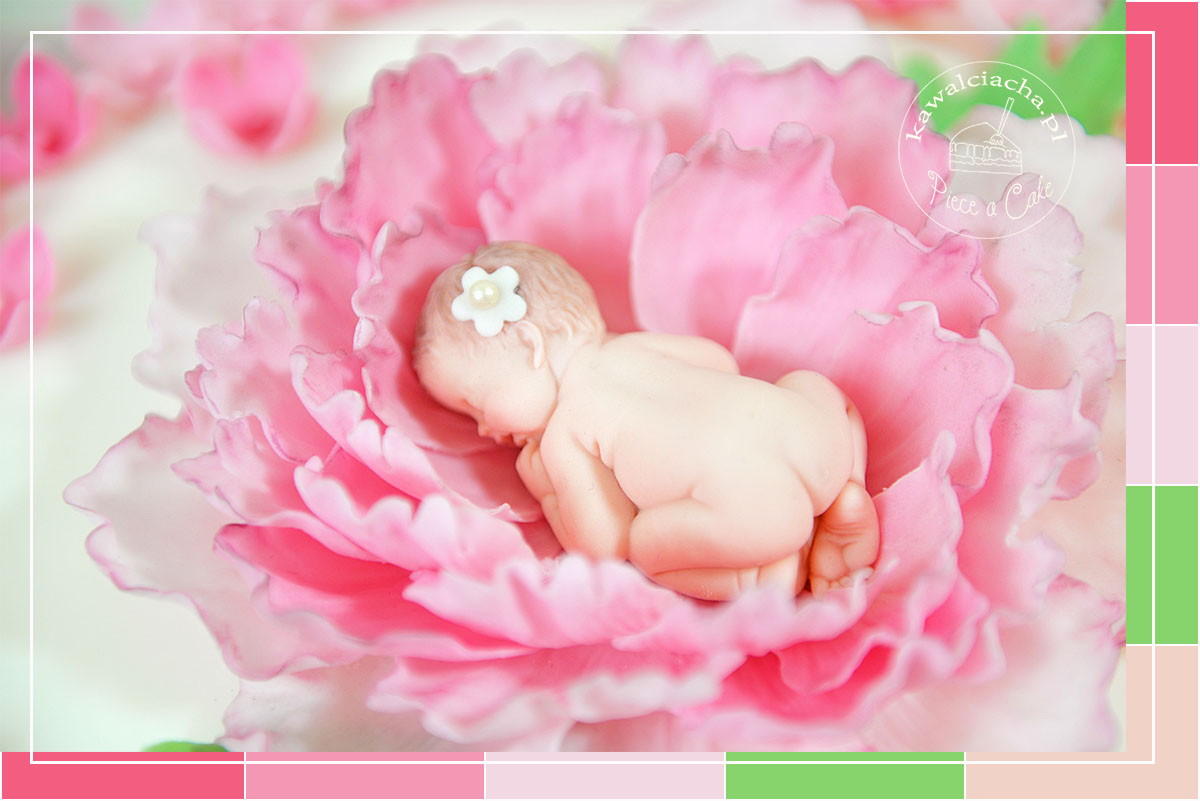 Obrazek: Paleta kolorystyczna tortu na chrzest z niemowlęciem