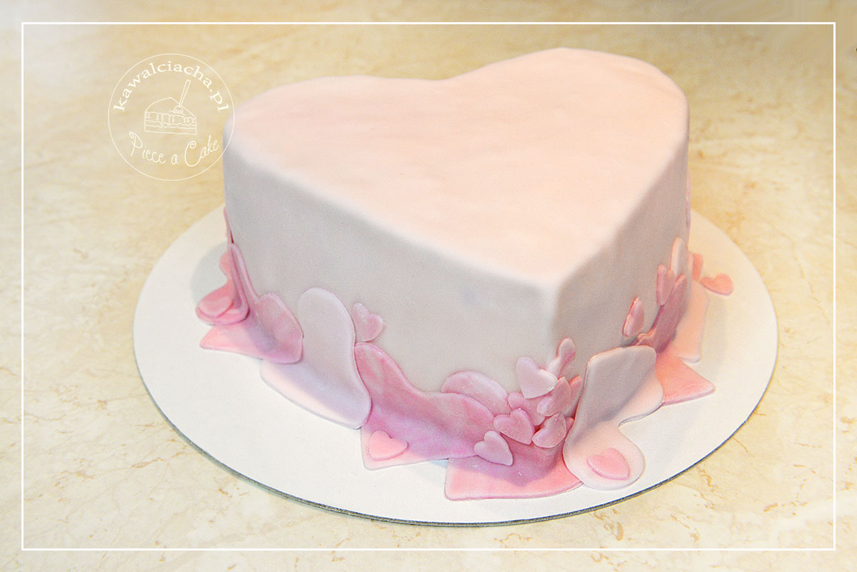 Obrazek: Tort różowe serce