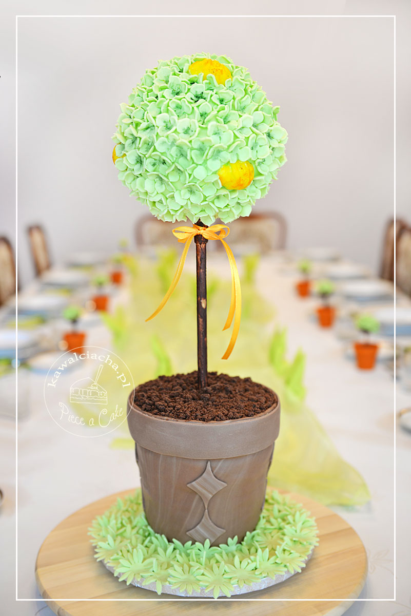 Obrazek: Easter cake Tort na Wielkanoc - wielkanocne drzewko