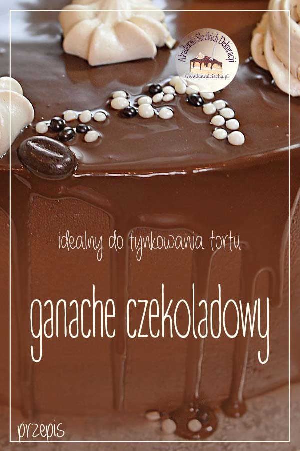 Obrazek: Ganache z gorzkiej czekolady do tortów - przepis