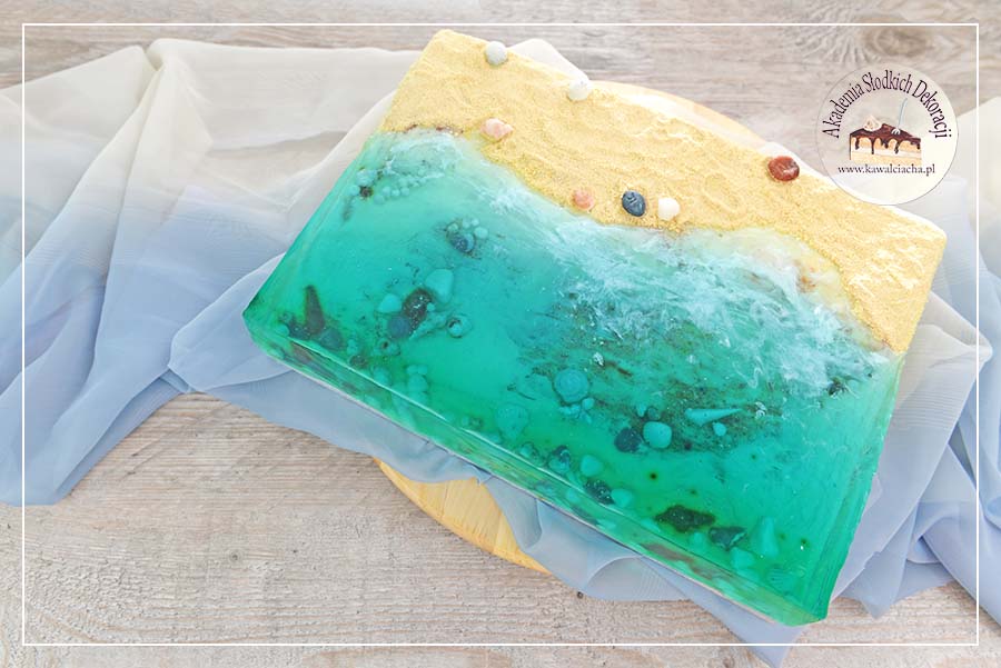 Plaża tort w stylu Island Cake 