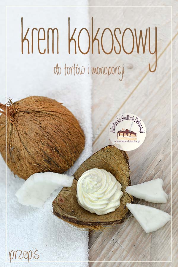 Obrazek: Krem kokosowy do tortów i monoporcji - przepis