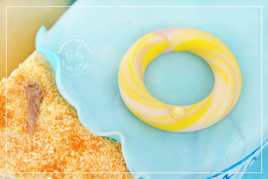 Obrazek: Tort urodzinowy w kształcie morza