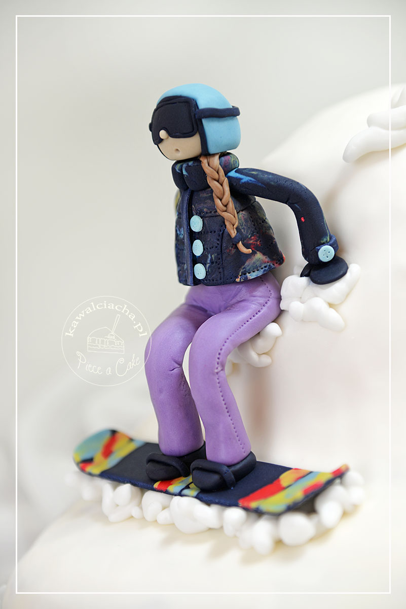 Obrazek: Tort dla miłośnika snowboardu